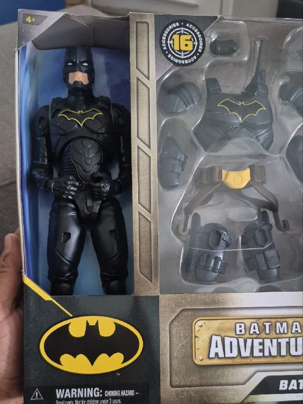 DC Batman Adventures Action Figure with Black and Gold Armor